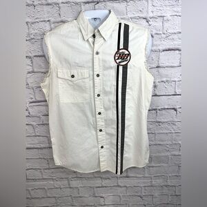 Harley Davidson Mens Medium Harley Davidson Sleeveless Fringe‎ Willie G Shirt